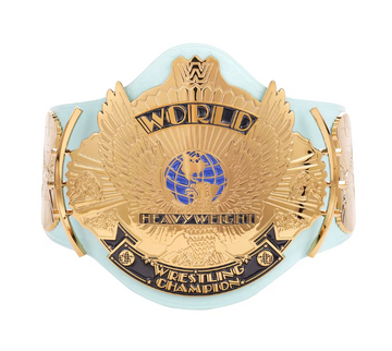 Light Blue Winged Eagle Championship Title Belt Replica