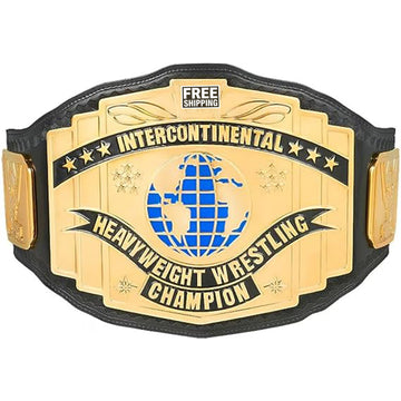 Black Intercontinental Championship Title Belt Replica