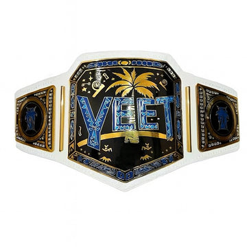 Yeet Championship Title Belt Replica White